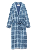 チェックジャガードコート/ORG