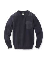 7Gミラノリブミリタリーニットプルオーバニット/オフホワイト(003)