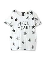 MAISON SCOTCH スター&ロゴプリントTシャツ/オフホワイト(103)
