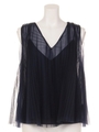 TULLE PLEATS TOPS/ネイビー