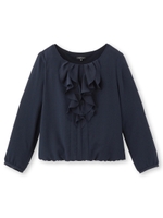 [L]SKセレモニーシフォンプルオーバファブリック/ホワイト(001)