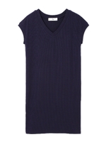 ワイドリブカットソーワンピース/グレー(020)