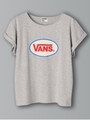 VANSロゴTシャツ/杢ライトグレー