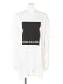 【ANAP】プリントTシャツチュニック/WH