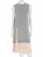 【DUO】 プリーツSKセットニットOP/ライトグレー