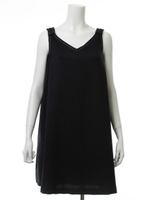 Ｖネックサックワンピース/オフホワイト