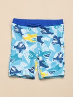 キカシャークプリント水着パンツ/カーキ