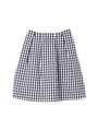 ギンガムタックスカート/グレー(020)