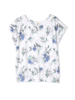 タック袖総柄カットソー/グレー(021)