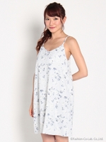 フラワーキャミワンピース/グレー系