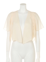 フレアードレープボレロ/アイボリー