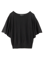 フレアスリーブニット/ブラック(019)