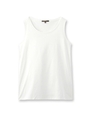 プリマシャインポイントラメタンクトップ/ホワイト(002)