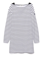 ボーダーカットトップス/NVYxWHT