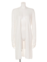 リブニットロングCD/オフホワイト