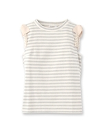 リボンパール天竺ボーダープルオーバー/ネイビー(393)