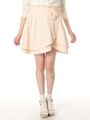 大人リボンチューリップフレアスカート　2/ベージュ