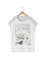 3Dプリント切り替えカットソー/ライトグレー(011)