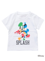 MICKEY/S/S TEE SPLASH(4T〜7T)/アッシュ