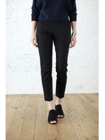 【AZUL by moussy】バックゴムウエストテーパードパンツ/BLK