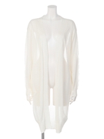 【MODE】シアーロングニットCD/ブラック