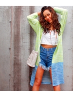 【anap mimpi】パターンカラー トッパーカーディガン/PK