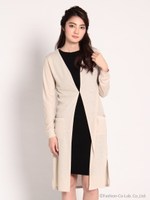 カットロングカーデイガン/グレー