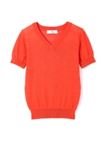 コットンアセテートニット/レッド(100)