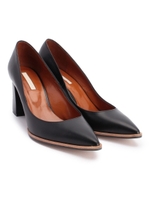 【VERY4月号掲載】ポインテッドトゥチャンキーヒール/ブラック(019)