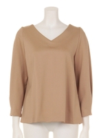 ポンチVネックTOPS/ライトグレー