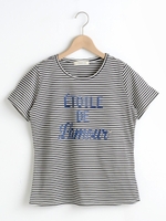 ETOILE プリントTシャツ/オフ