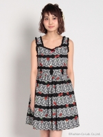 LacyCherryberryウエスト切替JSK/ブラック