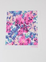 many flowerビーチタオル/WHT