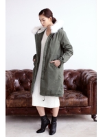 【AZUL by moussy】モッズコート/BLK