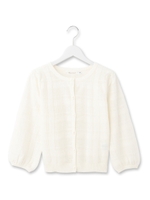 シースルーチェックニットカーディガン/ブルー(092)