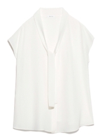 ボウタイＶプルオーバー/WHTxWHT