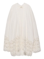 レースミドル丈カーディガン/WHT