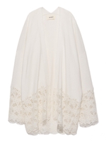 レースミドル丈カーディガン/WHT