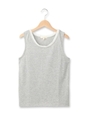 異素材使い天竺タンクトップ/ホワイト系(302)