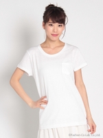 Hanes×earth ポケットTシャツ/Navy