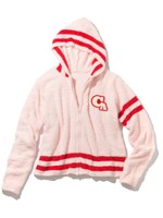 ＰＪ／イニシャルフラッフィーフーディ/ピンク