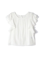 RUFFLE BLOUSE/ホワイト(030)