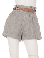 ハイウェストショートパンツ/柄1