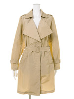 形状記憶エステルトレンチコート/ピンク