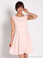 Summerピュアバックボタンワンピース/シロ