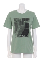 【CASUAL】ビルディングフォトT-SH/カーキ