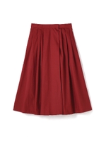 タイプライタータックミモレスカート/ワイン(070)