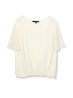 トリアセシフォンブラウス/ネイビー(120)