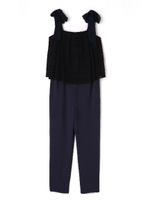 LACY BOW ROMPERS/ホワイト(030)