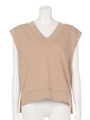 【chille anap】バックZIPシフォントップス/WH